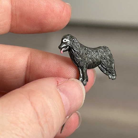 5/$25 stick vintage craft Black Dog Figurine stick pin 🐕🦺 - Picture 5 of 6